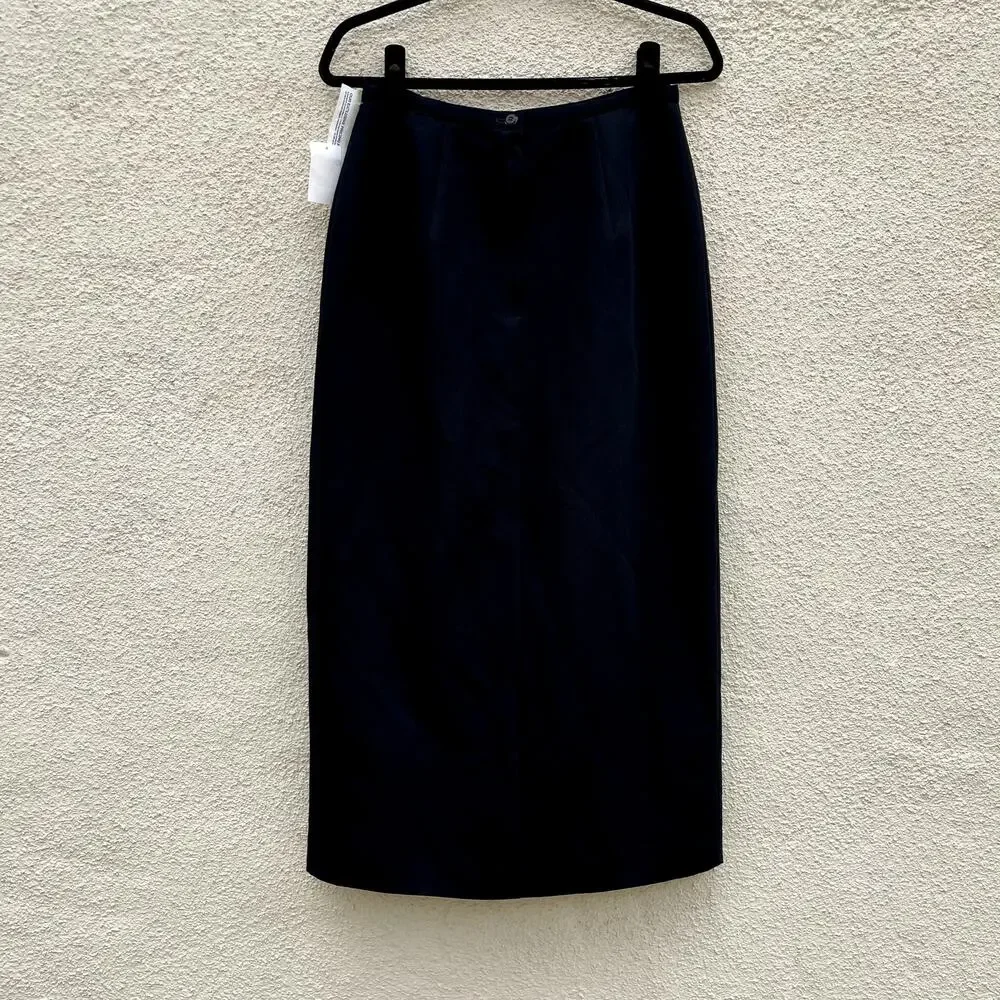 NEW Vintage Black Skirt ILGWU Union Made USA 10 - Picture 5 of 8